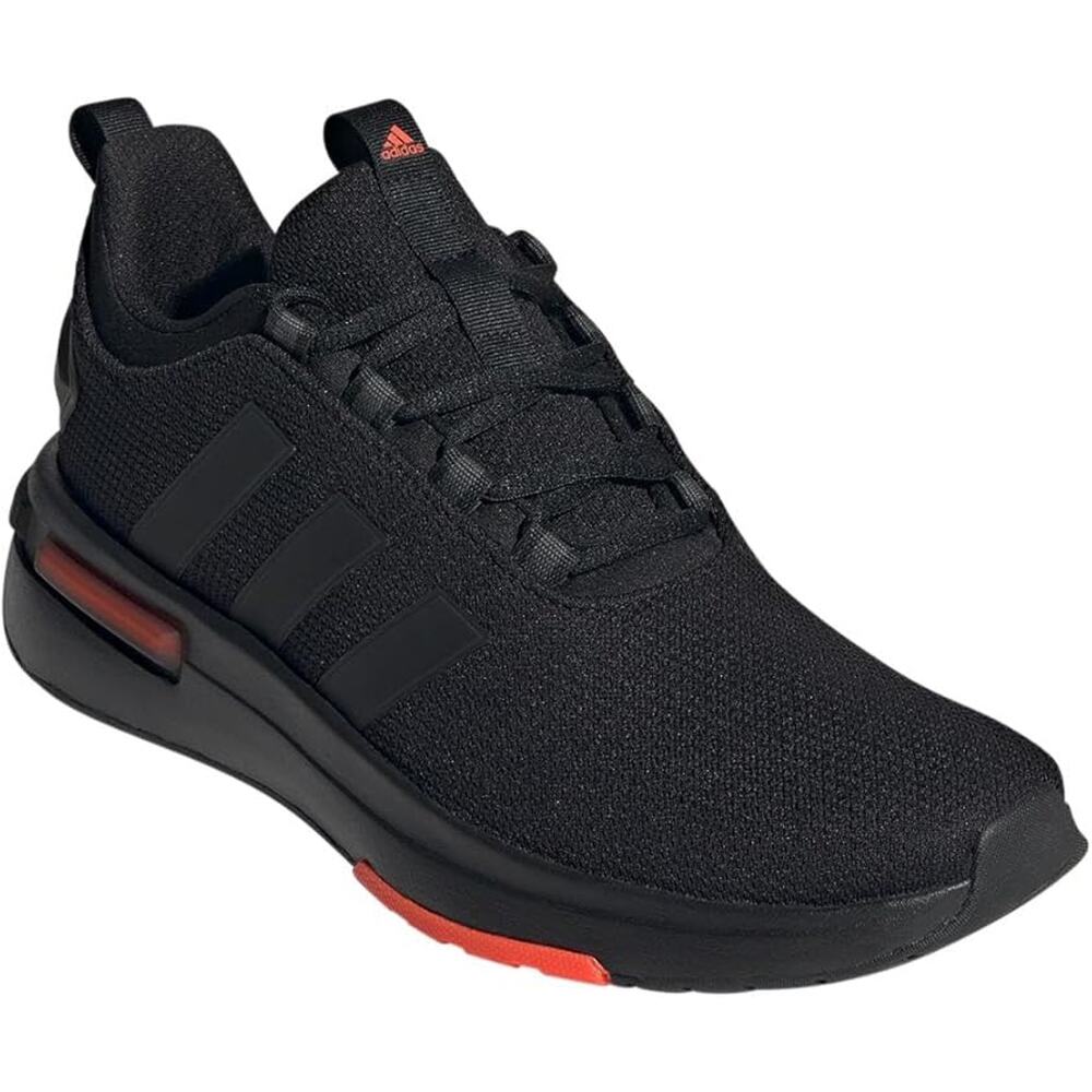 NWT adidas Men's Racer TR23, Black/Black/Solar Red,10